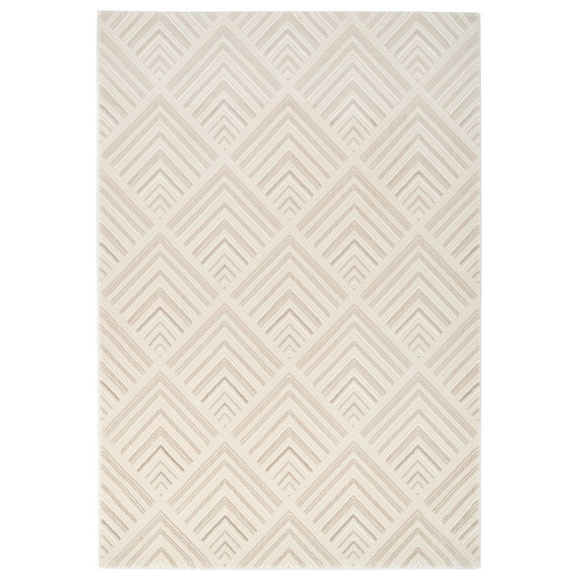 WEBTEPPICH Motion Rise Grau - Grau, Textil (120/170cm) - Kukoon Rugs