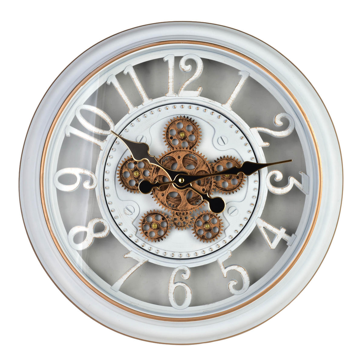 WANDUHR Ramsey Weiß 45/7/45 cm Kunstoff - Weiß, Kunststoff (45/45/7cm) - Mondex