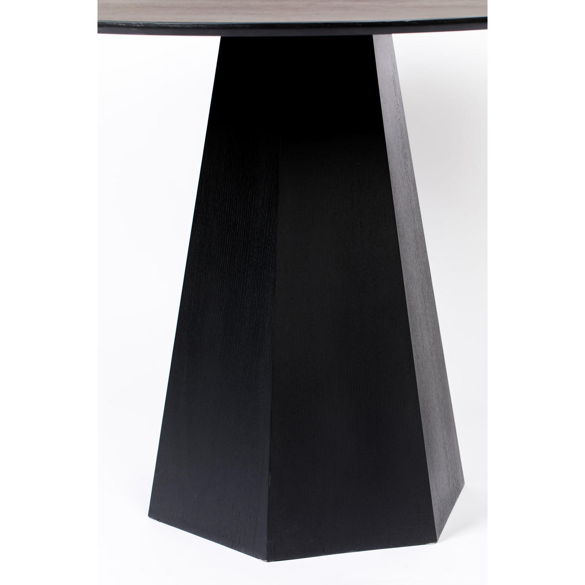 ESSTISCH Pilar Rund 100 cm Schwarz - Schwarz, Holzwerkstoff (100/100/76cm) - Zuiver