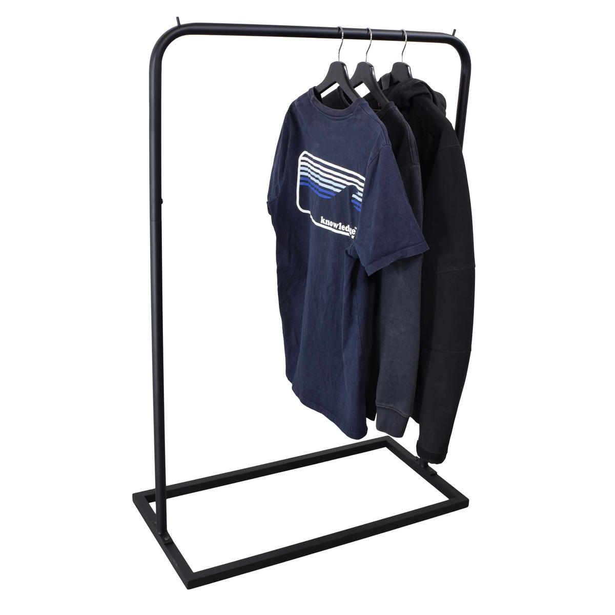 KLEIDERSTÄNDER Dressy - Schwarz, Metall (40/120/80cm) - LOFT42