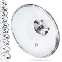 GLASDECKEL Universal transparent - Klar, Glas (22/22/5cm) - Orion 