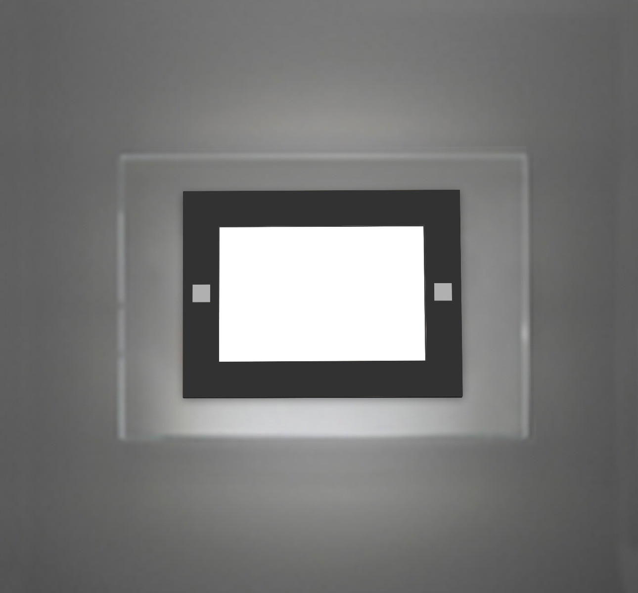 Lumicom Wandleuchte Schwarz 35x25x6 cm