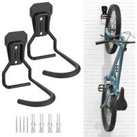 FAHRRADHALTERUNG 2er Set Schwarz - Schwarz, Metall (14/9.5/16cm)