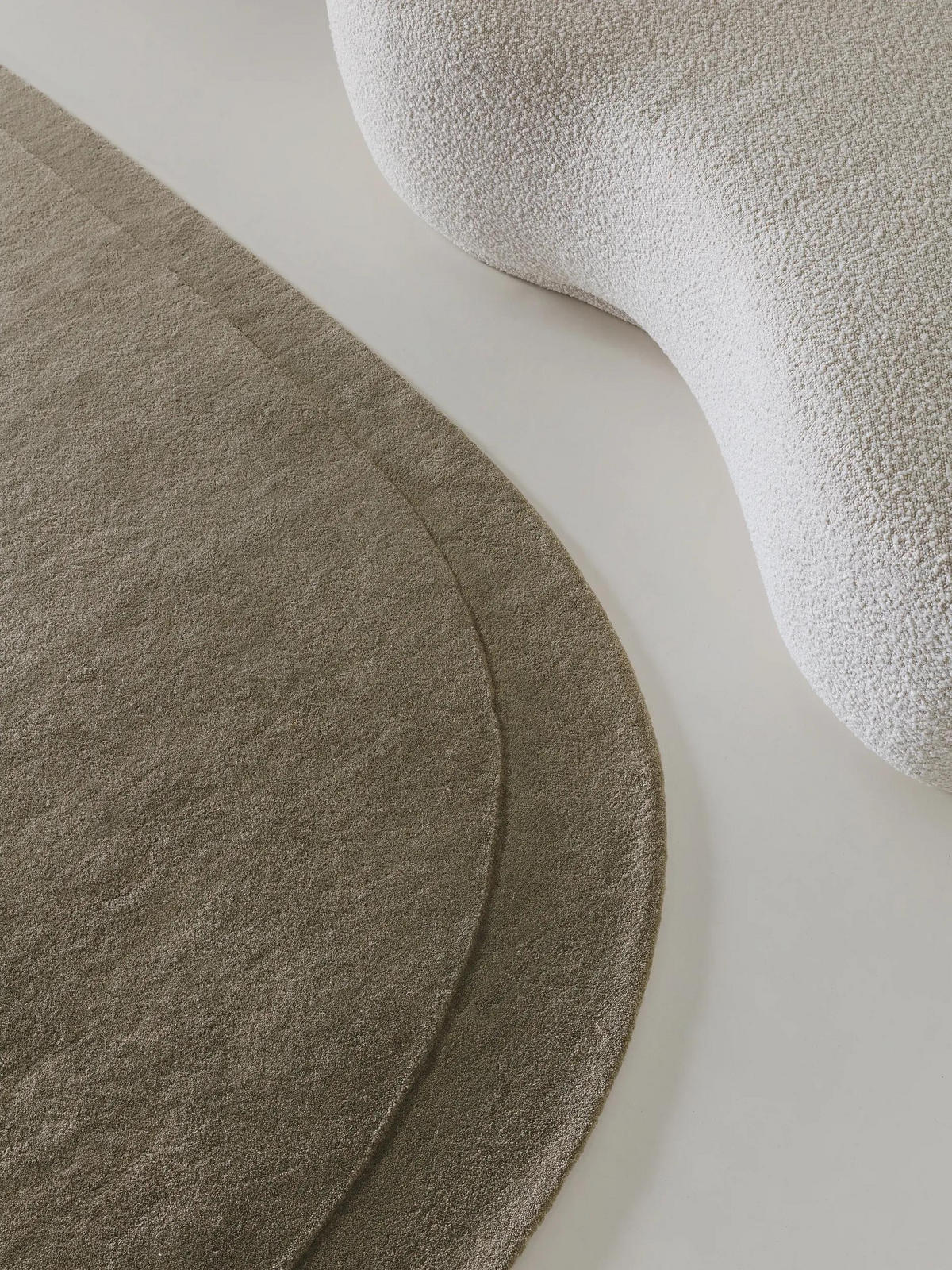 WOLLTEPPICH Shape Hellgrün 200x300 cm - Hellgrün, Textil (200/300cm) - benuta Pure