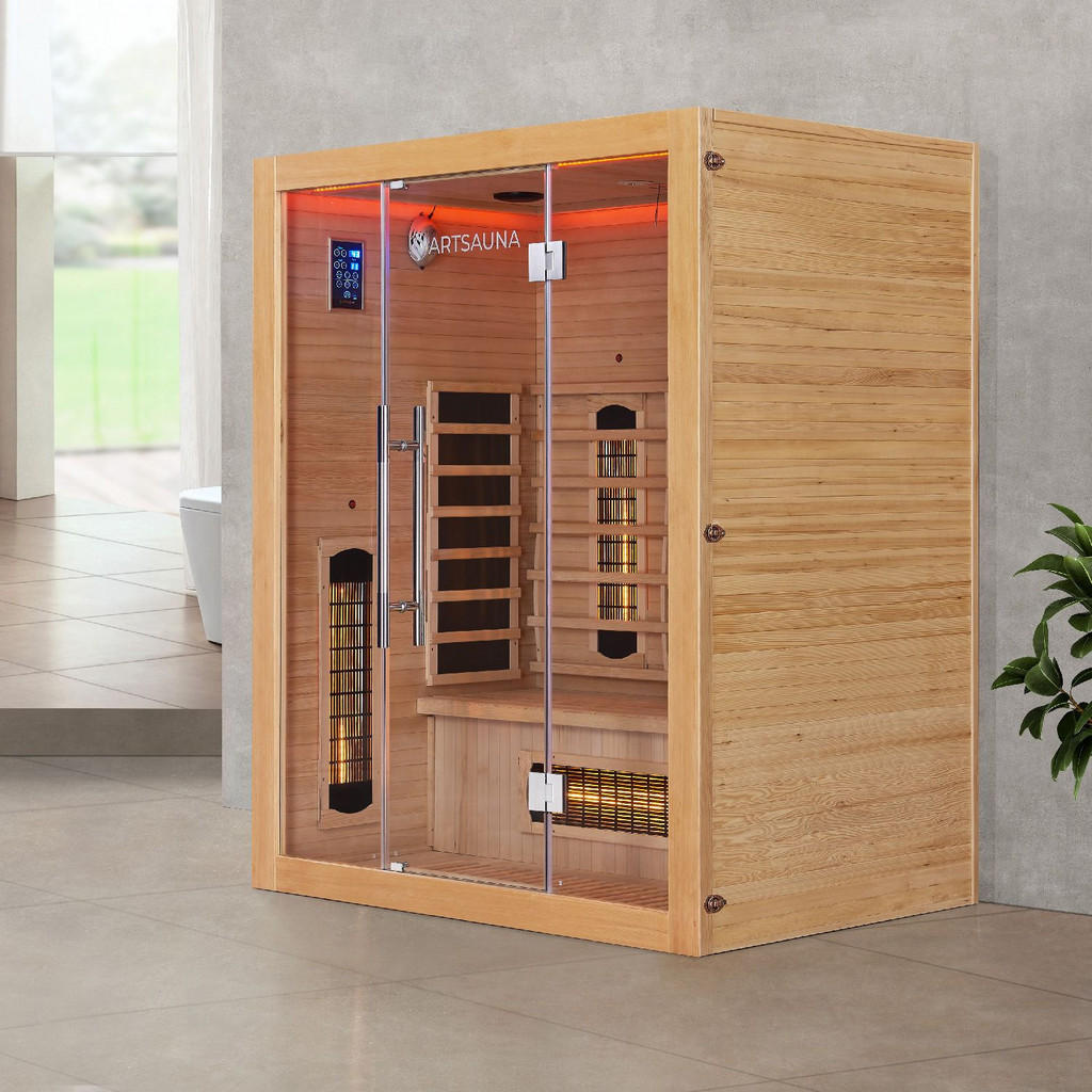 Thumbnail - Artsauna Infrarotkabine, Natur, Holz, 160x190x105 cm, Freizeit, Wellness, Infrarotkabinen