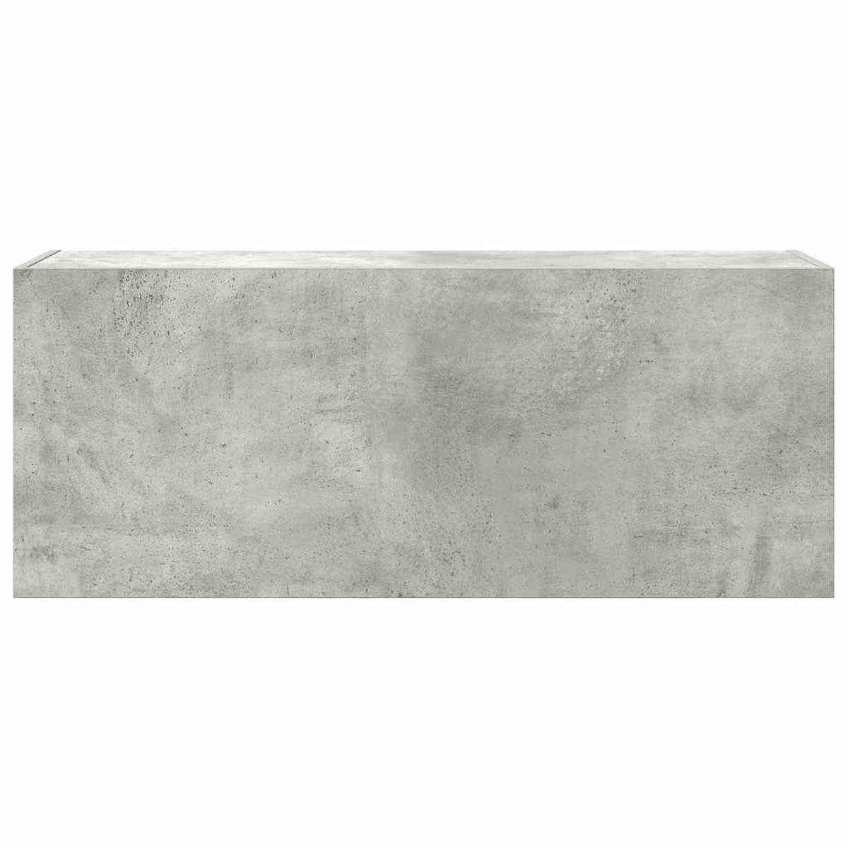 BAD-WANDSCHRANK Betongrau 100/25/40 Cm Holzwerkstoff - Grau, Holzwerkstoff (25/40/100cm) - vidaXL