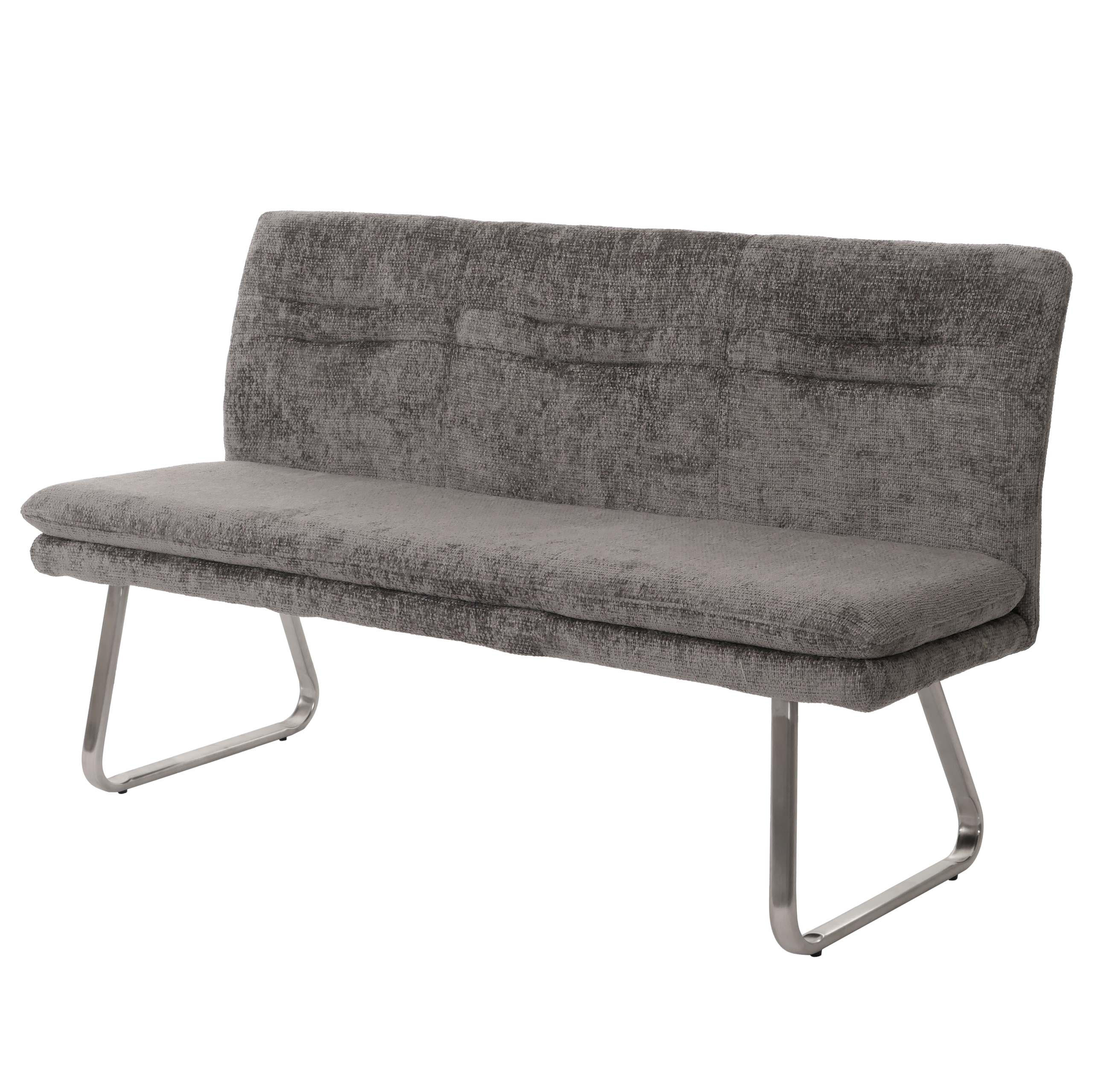 SITZBANK Grau - Grau, Textil (160/90/58cm) - MCW