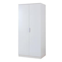 KLEIDERSCHRANK Eiselfing - Weiß, Holzwerkstoff (80/176/52cm) - [en.casa]