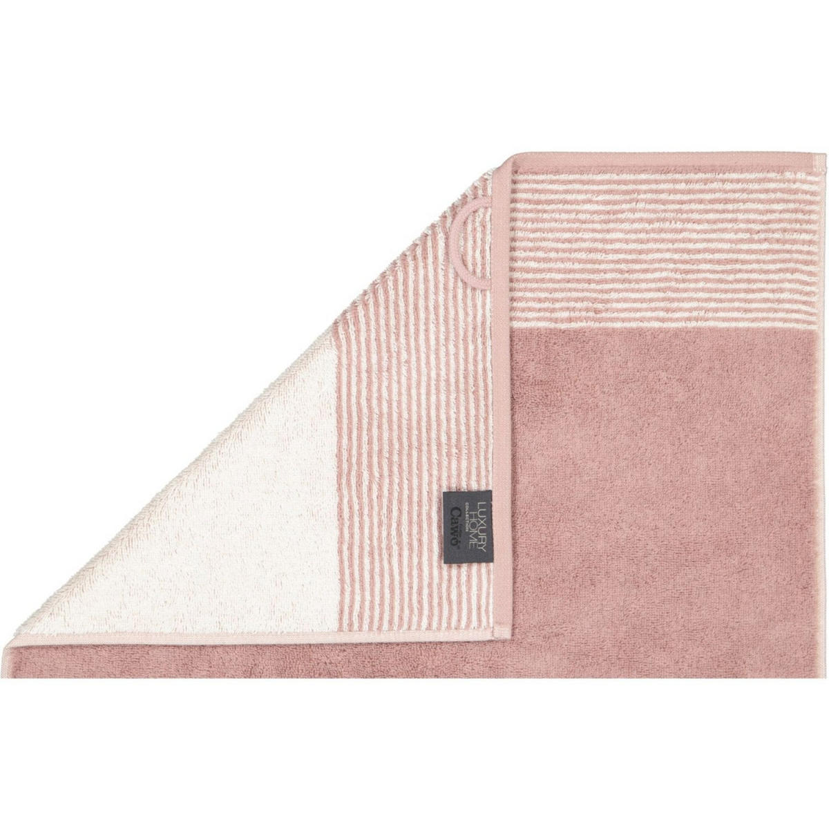 SEIFTUCH LUXURY HOME TWO-TONE 590 NACHTBLAU - 10 - Blau, Textil (30/30cm) - Cawoe