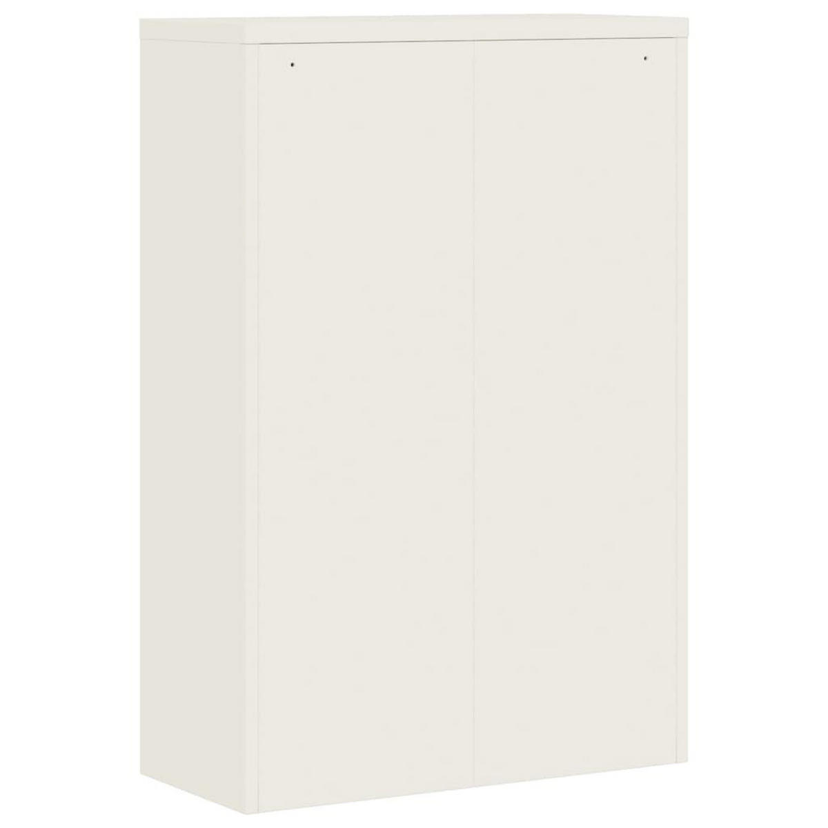AKTENSCHRANK Weiß 90/40/140 Cm Stahl - Weiß, Metall (90/140/40cm) - vidaXL