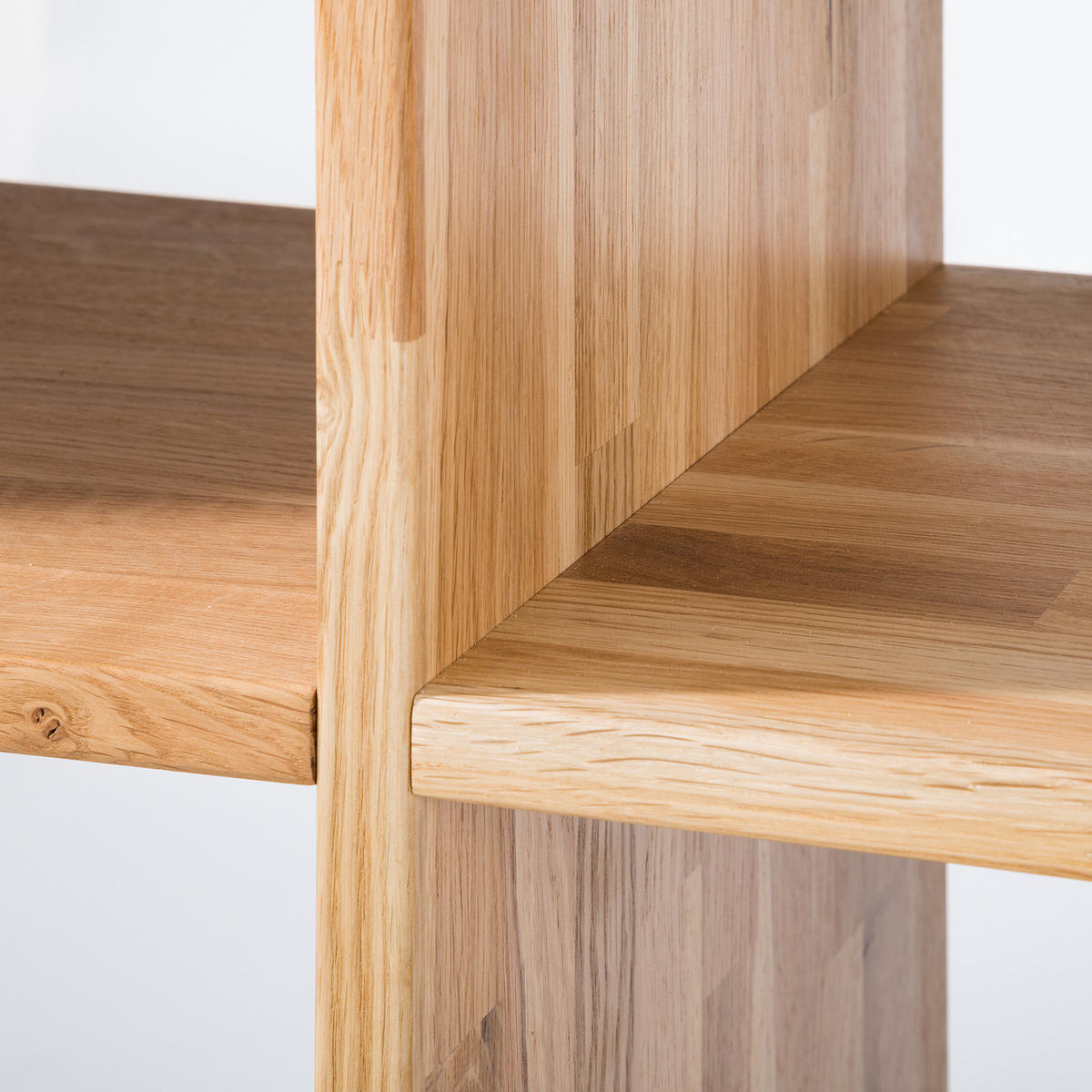 REGALELEMENT ohne Rückwand - Wildeiche massiv - Braun, Holz (74/74/35cm) - home24