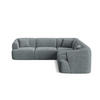 SYMMETRISCHES-MODULARES-ECKSOFA Campi aus Cord dunkelgrau 6 Sitzplätze - Dunkelgrau, Textil (255/255cm) - Cosmopolitan Design