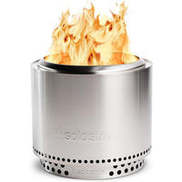 FEUERSCHALE Bonfire Silber 4-Teilig - Silberfarben, Metall (49.5/44.5/25cm)