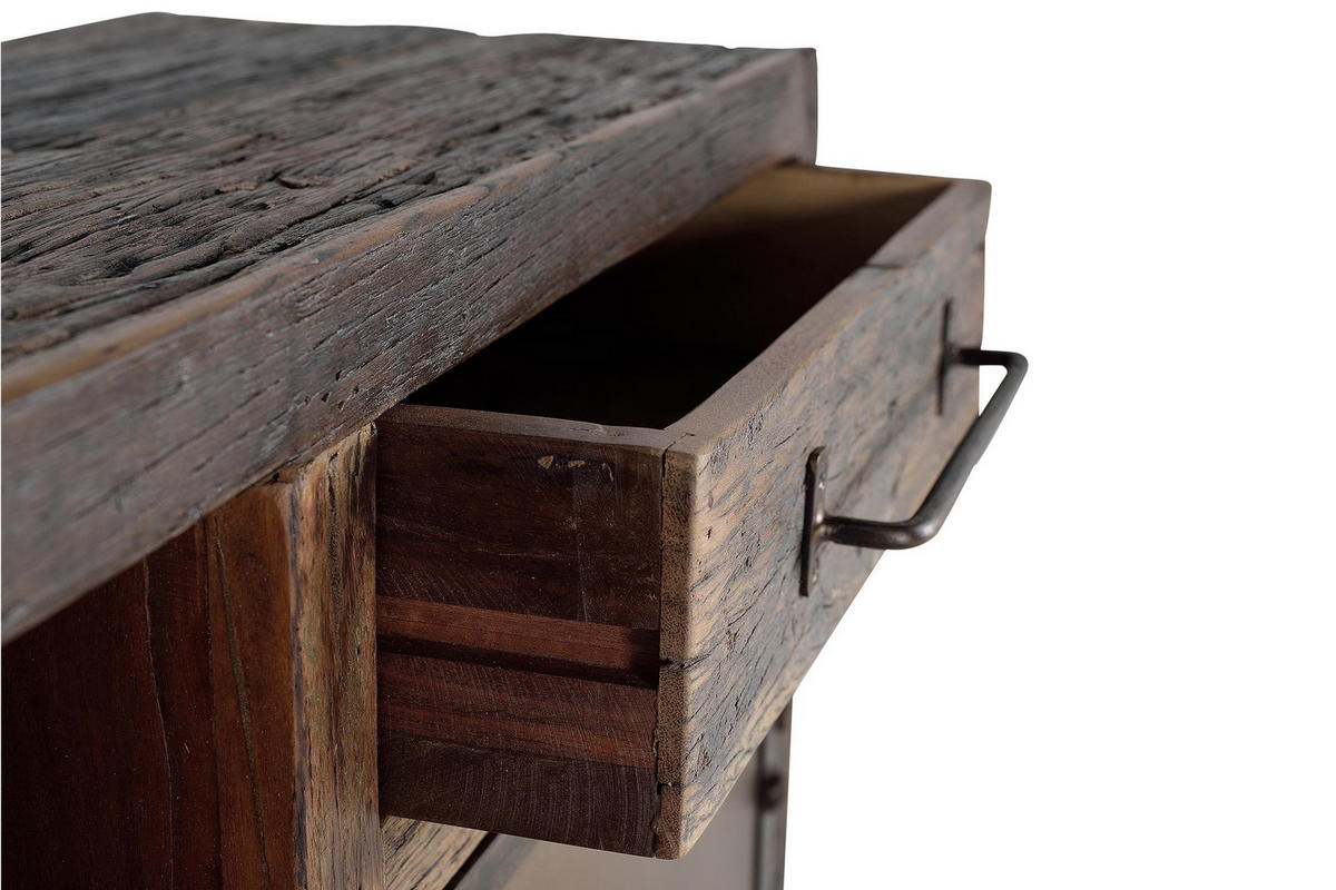 SIDEBOARD aus recyceltem Holz und Metall - Braun, Holz (40/90/180cm) - Giner y Colomer