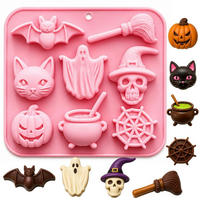 SILIKONFORM Halloween 8-Hohlräume - Rosa, Kunststoff