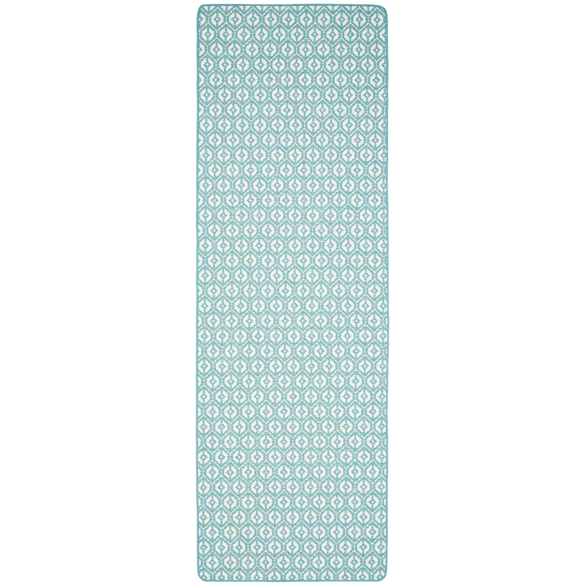 IN- UND OUTDOOR TEPPICH LÄUFER BEIDSEITIG CAPE COD - Türkis, Textil (100/400cm) - Snapstyle