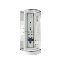 DAMPFDUSCHE WHITE PEARL - Weiß, 100 x 100 cm - Weiß, Glas (100cm) - Home Deluxe