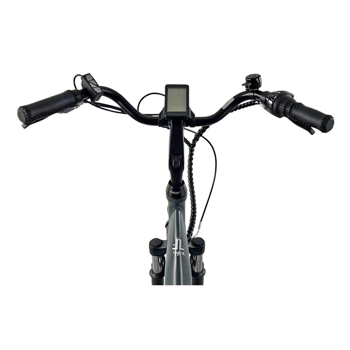 CITY E-BIKE 28" COUNTY, ANTHRAZIT - Anthrazit, Metall (125cm) - LLOBE