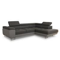 ECKSOFA Caris, Seite: Rechts - Hellgrau/Grau, Holz/Textil (273/203cm) - Sofnet