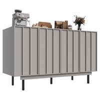 SIDEBOARD Schlicht Modern Mattgrau 140/39/83 cm - Grau, Holzwerkstoff (38.5/82.5/140cm) - Urban Meuble
