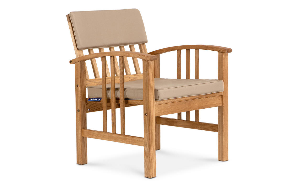 GARTENMÖBELSET TIMIDUS in Holz für 4 Personen, braun - Braun, Holz - KONSIMO®