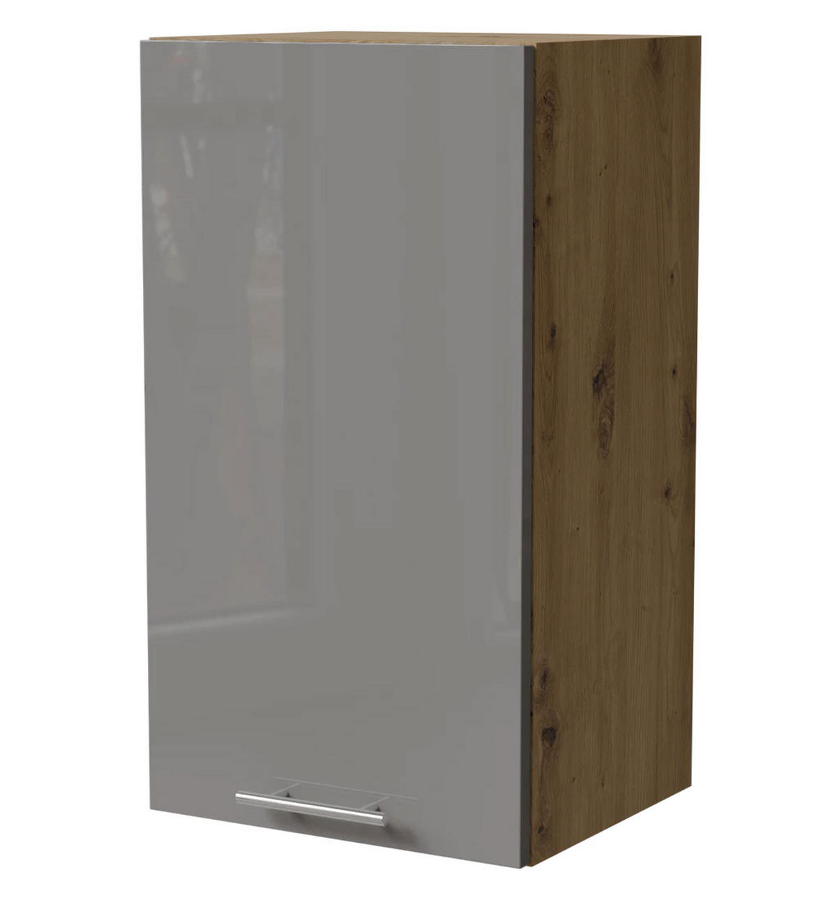 KÜCHENHÄNGESCHRANK Essen W2/40 Grau Hochglanz / Eiche Artisan Matt 40 / 32,5 / 72cm - Eiche Artisan/Grau, Holz/Holzwerkstoff (40/72/32.5cm) - Feldmann-Wohnen