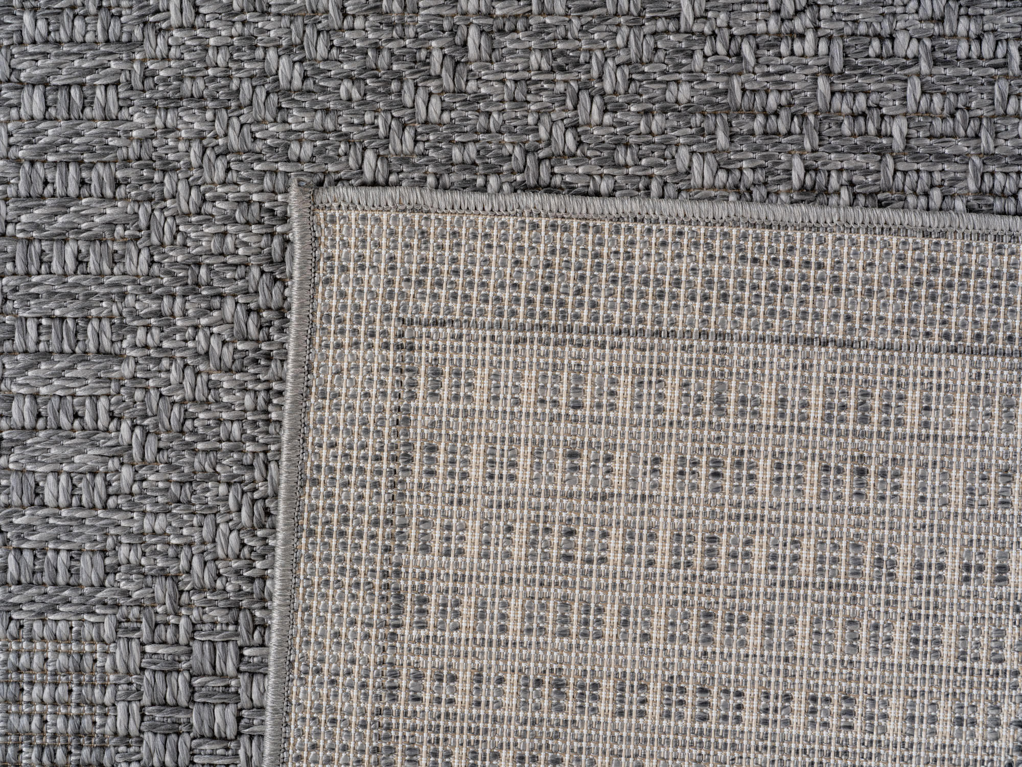 Thumbnail - Kadima Design Teppich, Grau, Textil, Uni, Rechteckig, 160x230 cm, pflegeleicht, Teppiche & Böden, Teppiche, Outdoorteppi...