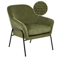 SESSEL Grün Veddige - Schwarz/Grün, Textil (74/85/82cm) - Beliani