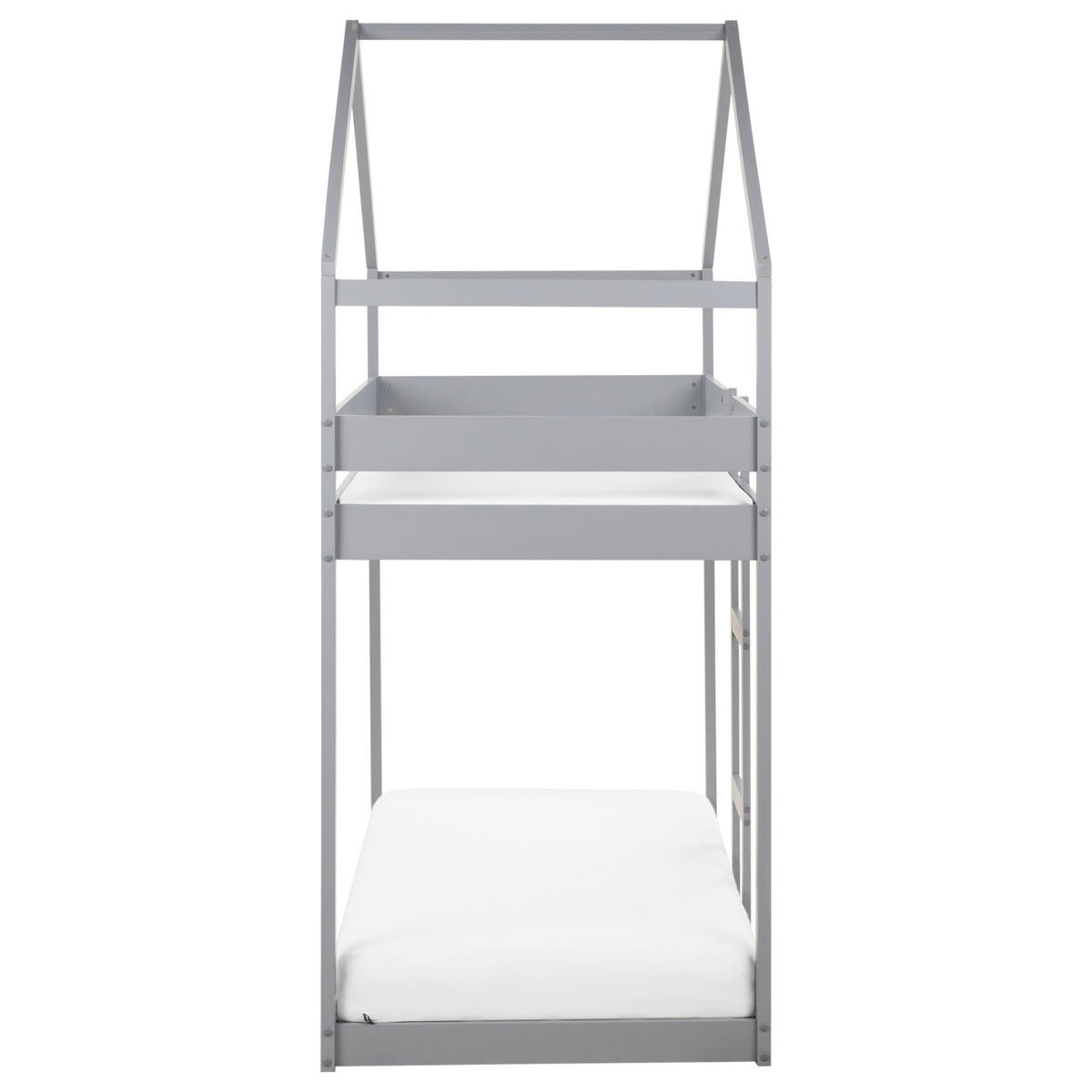 HOCHBETT 90x200 cm Grau Labatut - Grau, Holz (90/200cm) - Beliani