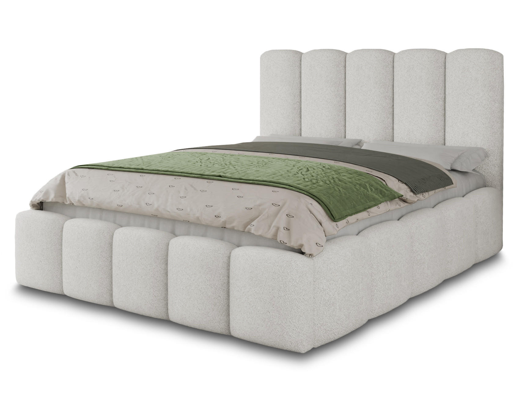 POLSTERBETT Aura - Eichefarben/Schwarz, Holz/Kunststoff (180/200cm) - Sofnet