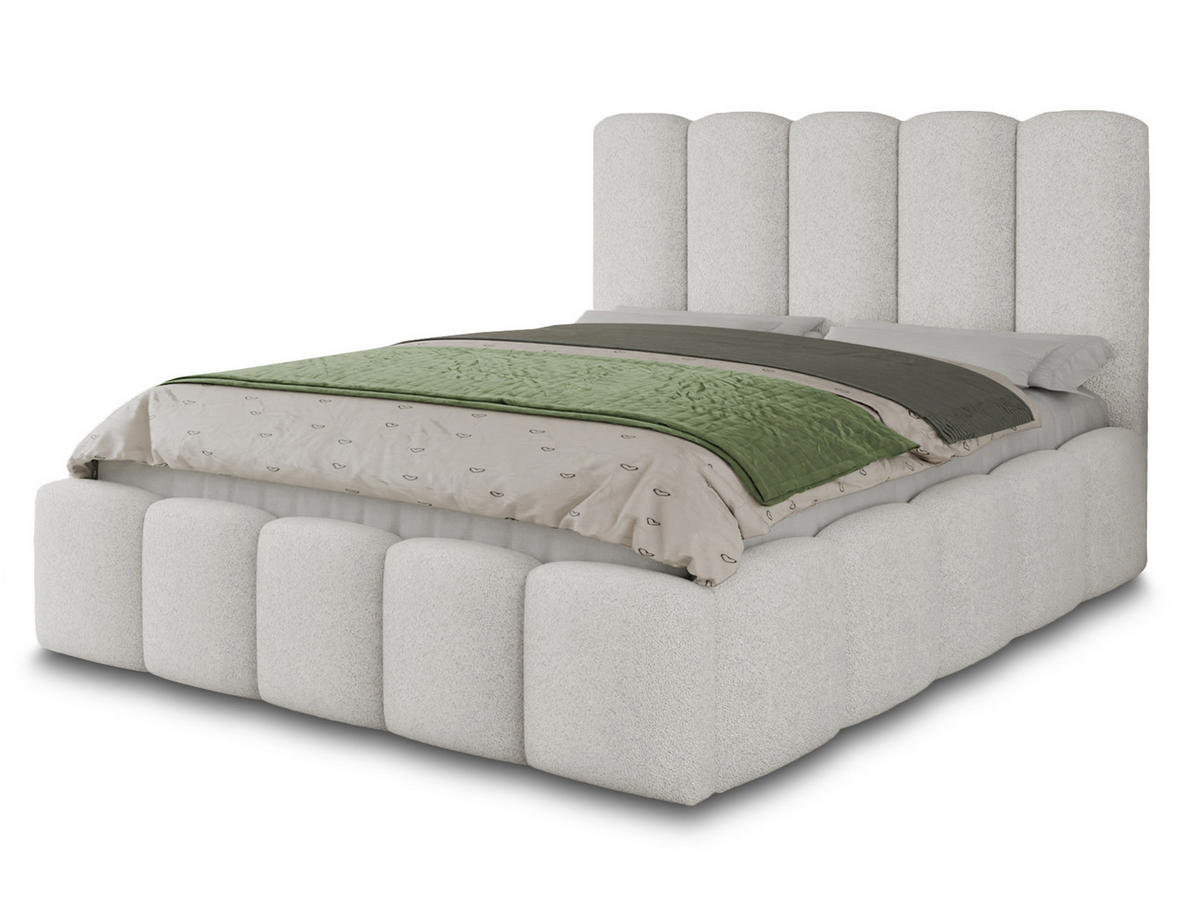 POLSTERBETT Aura - Eichefarben/Schwarz, Holz/Kunststoff (180/200cm) - Sofnet