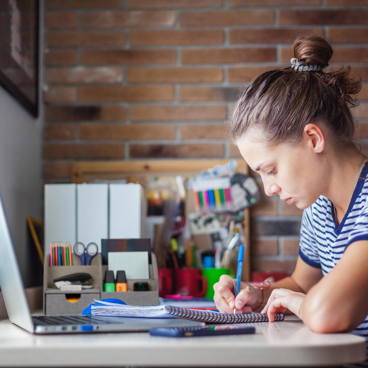 SCHREIBTISCH-ORGANIZER - Grau, Holzwerkstoff/Kunststoff (14.5/28/14.5cm) - Relaxdays