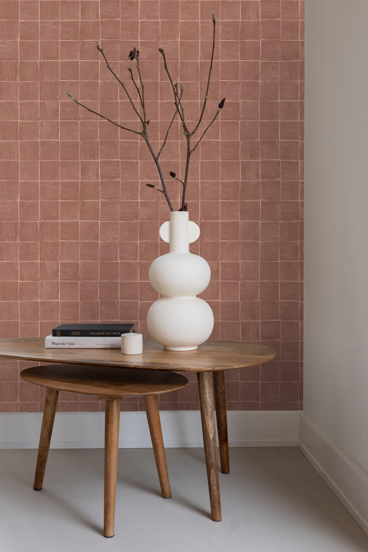 TAPETE Fliesenmuster 50 x 900 cm - Braun, Papier (50/900cm) - Origin Wallcoverings