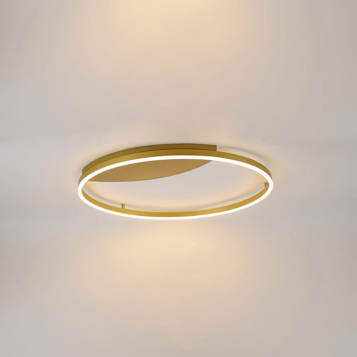 LED-WAND-/DECKENLAMPE Ring Gold Ø 80cm - Goldfarben, Metall (80/80/5.5cm) - s.luce