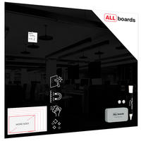 GLASBOARD - Schwarz 150x120cm - Schwarz, Glas (150/120/0.7cm) - ALLboards