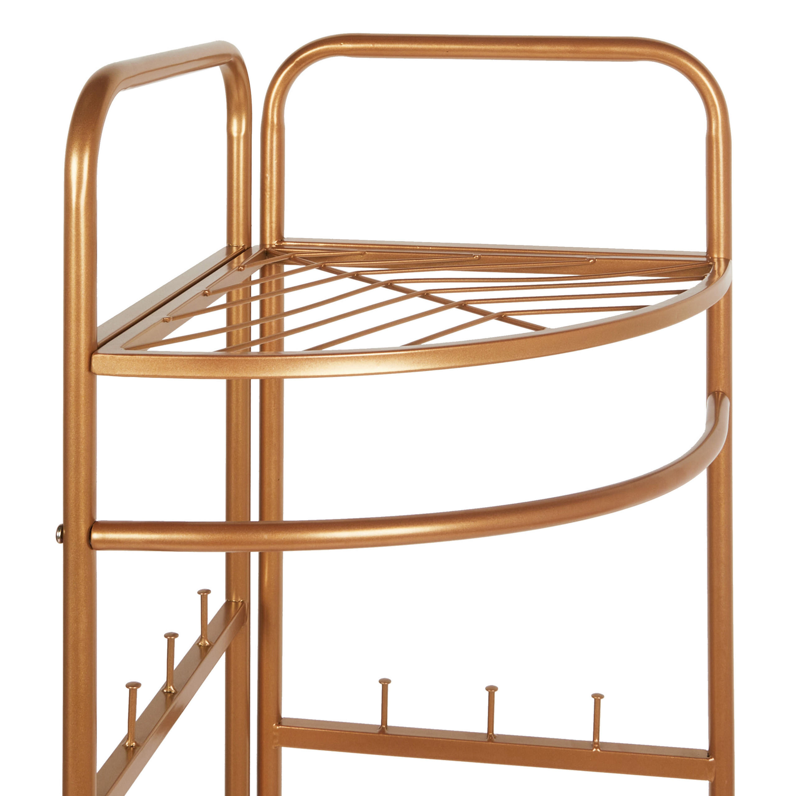 KLEIDERSTÄNDER Metall gold 160 cm Lawton - Goldfarben, Metall (53/160/37cm) - Beliani