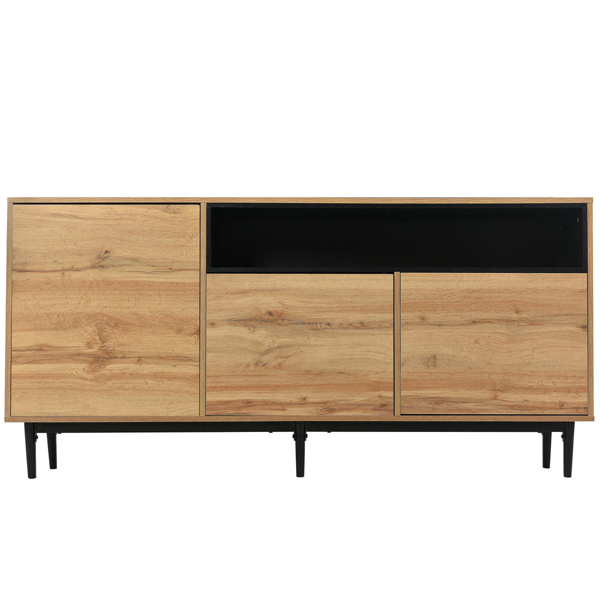 SIDEBOARD Braun 160/35/76 cm - Braun, Holzwerkstoff/Metall (35/76/160cm) - Urban Meuble