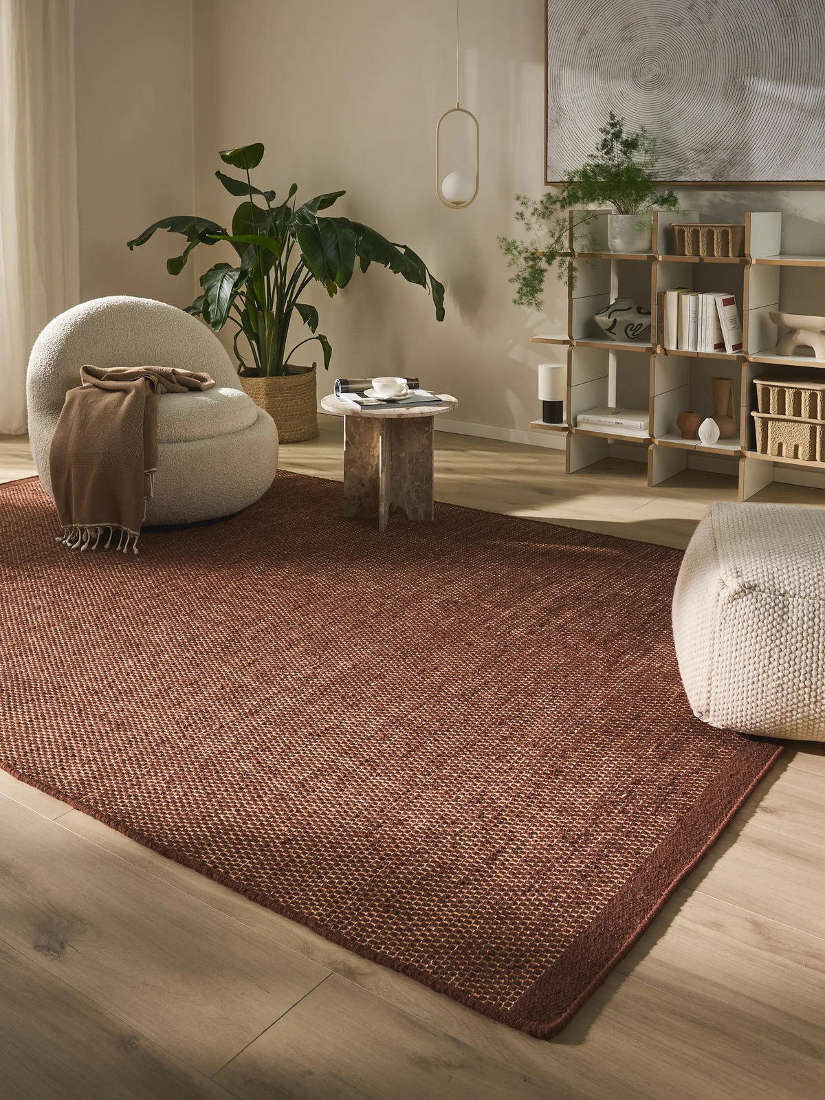 WOLLTEPPICH Rocco Braun 170x240 cm - Braun, Textil (170/240cm) - benuta Pure