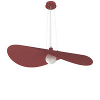 HÄNGELEUCHTE - Rot, Metall (90/90/120cm) - Lumicom