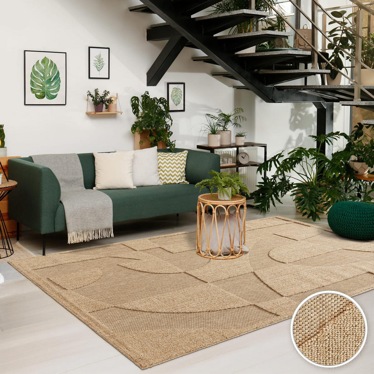 OUTDOORTEPPICH Boho Beige 120 x 160 cm - Beige, Kunststoff (120/160cm) - TT Home