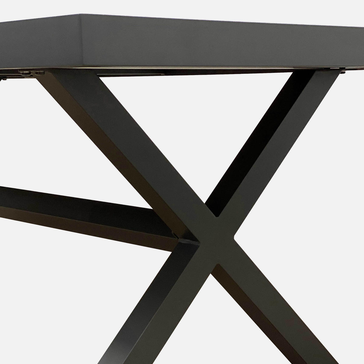 GARTENTISCH, Grau - Grau, Metall (201/100/74.5cm) - Oviala