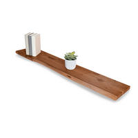 WANDREGAL AMANDA - Braun/Akaziefarben, Holz (130/3/20cm) - SAM