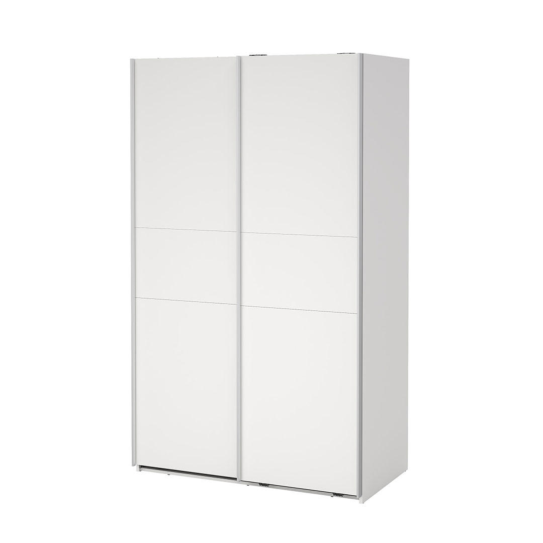 SCHIEBETÜRENSCHRANK, Como, Weiß, Holzwerkstoff, 119 x 67 x 201 cm - Weiß, Holzwerkstoff (119/201/67cm) - ebuy24