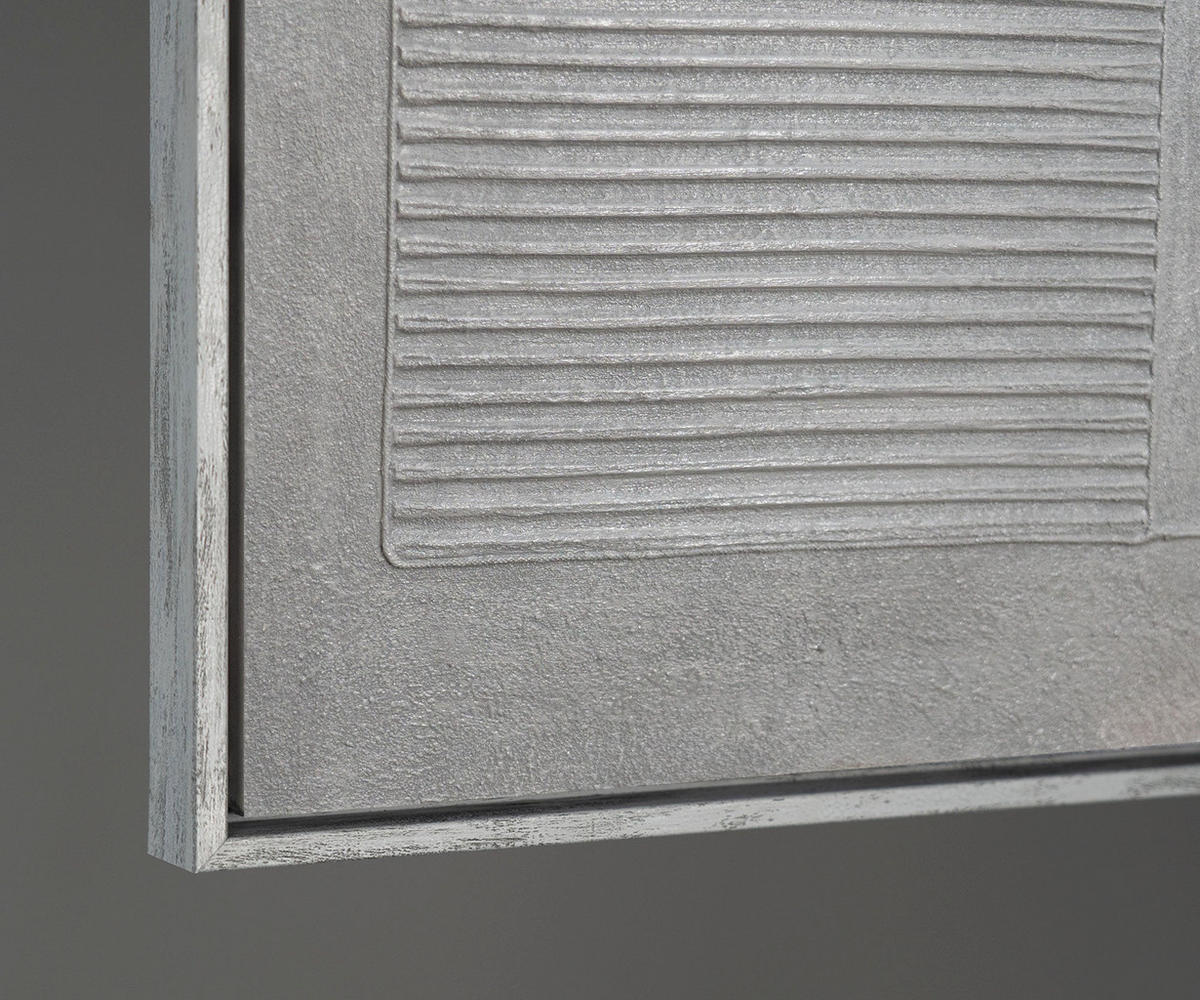 GEMÄLDE Grauer Akkord Schattenfugenrahmen Grau 120x80 cm - Grau, Holz (120/80cm) - YS-art gallery
