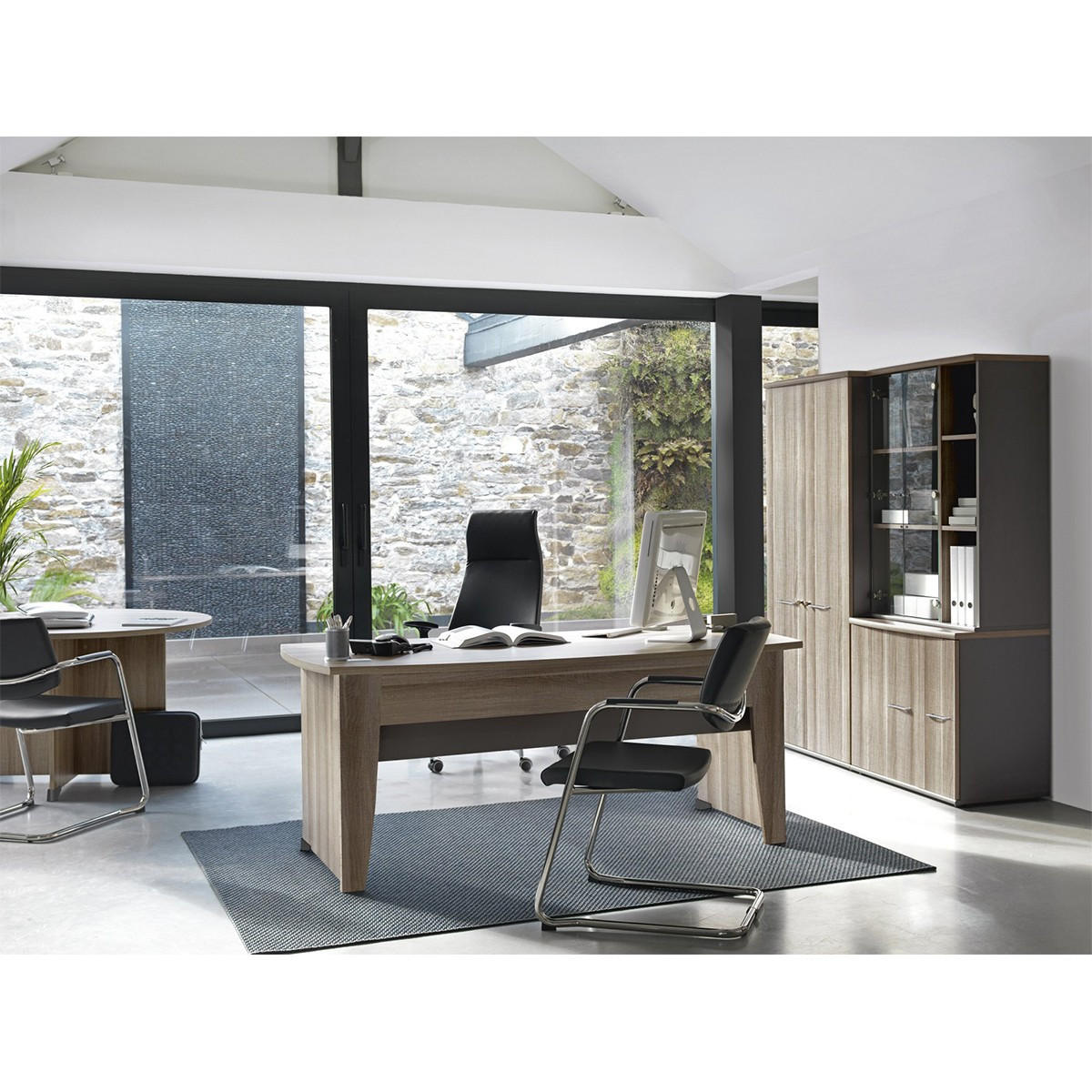 AUFBEWAHRUNG mit 3 Türen Jazz - Französische Herstellung - 120/80/74 cm - Apfelbaumfarben, Holzwerkstoff (80/74/120cm) - Calicosy