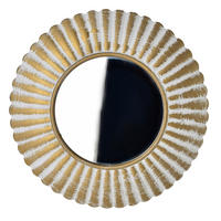 DEKOSPIEGEL Daz Natur 40/40/3 cm Holz - Goldfarben, Holz (40/3/40cm) - Mondex