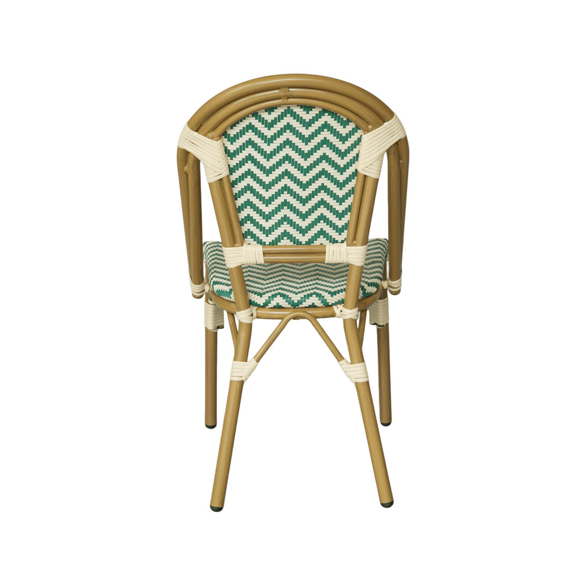 GARTENSTÜHLE Grün Weiß 46/57/85 2er-Set - Grün, Metall (46/85/57cm) - Mobili Rebecca