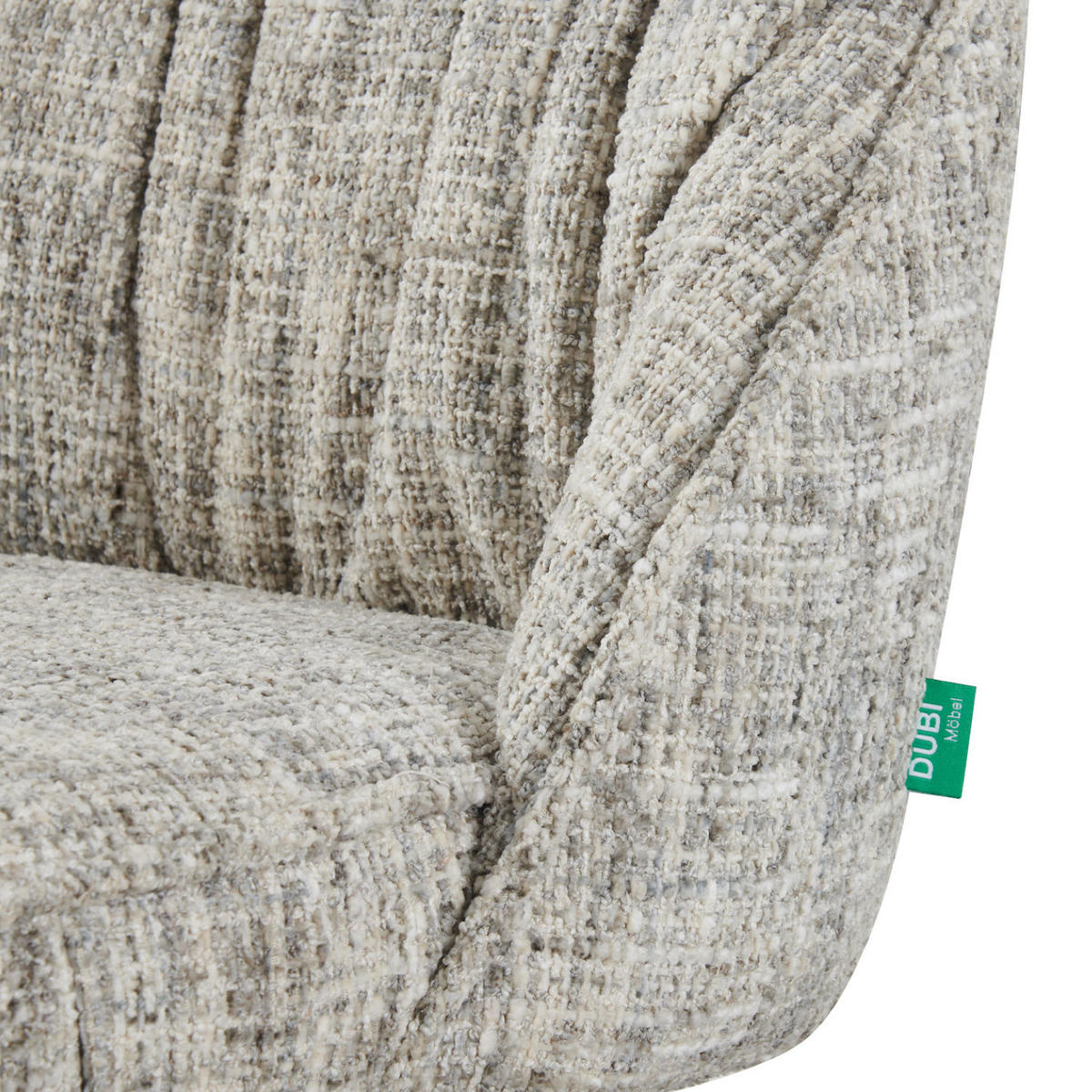 BÜROSTUHL NORA Grau höhenverstellbar 360°drehbar - Schwarz/Grau, Kunststoff/Textil (61/83/64cm) - DUBI Möbel