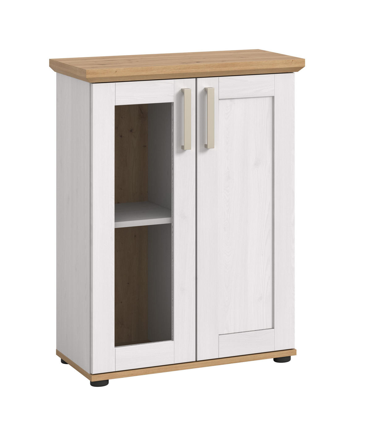 VITRINE VERONA (B/H/T: ca. 64/88/37 cm) in Sibiu Lärche Nachbildung/Sibiu Lärche Nachbildung - Lärchefarben, Holzwerkstoff (64/88/37cm)