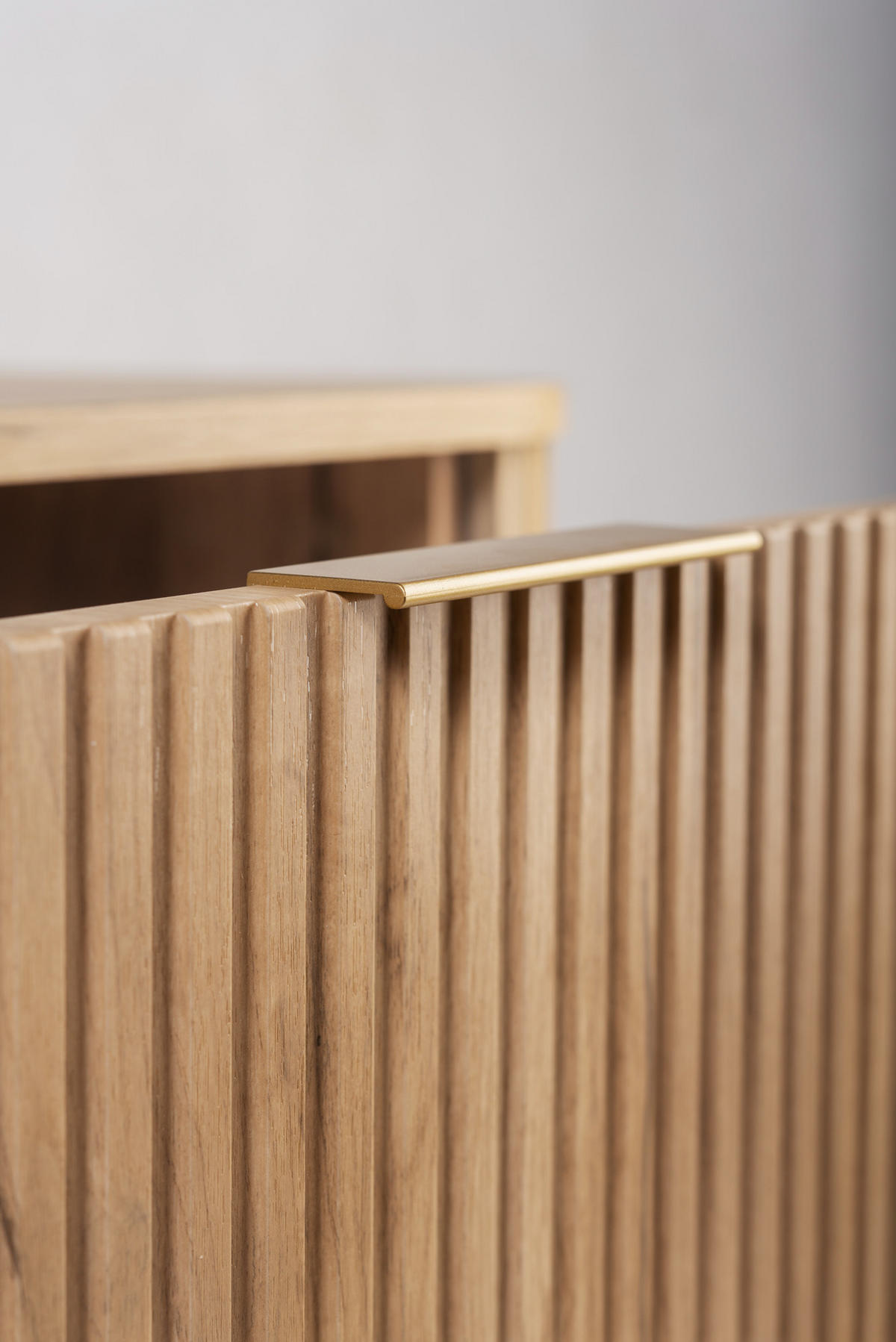 BADEZIMMERSCHRANK, Gold Craft Eiche, Goldene Griffe, 80,4 x 51,7 x 41,5 cm - Goldfarben/Braun, Holzwerkstoff/Kunststoff (80.4/51.7/41.5cm) - 3XE LIVING